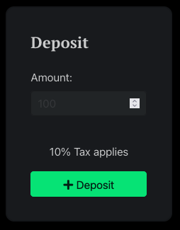 Deposit component of the Vault interface